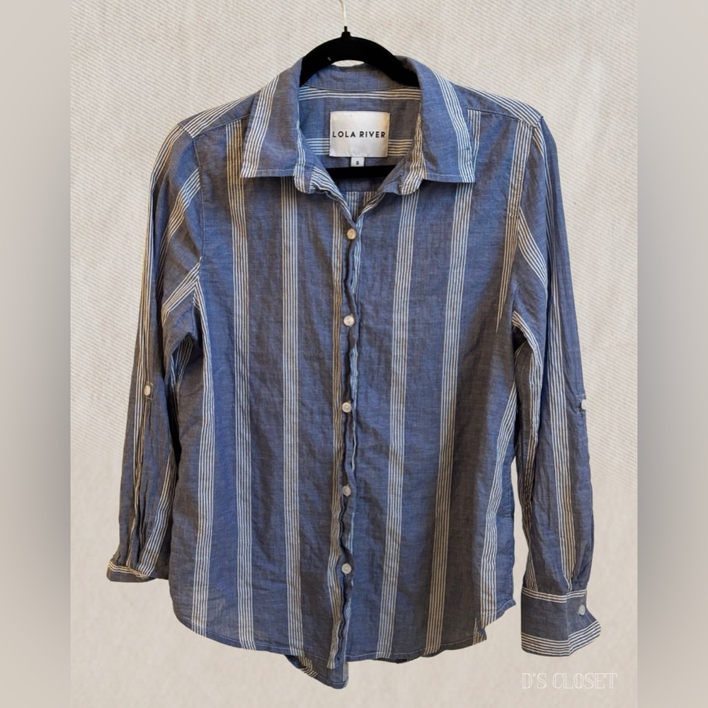 Blue Striped Men's Shirt